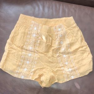 Yellow summer shorts